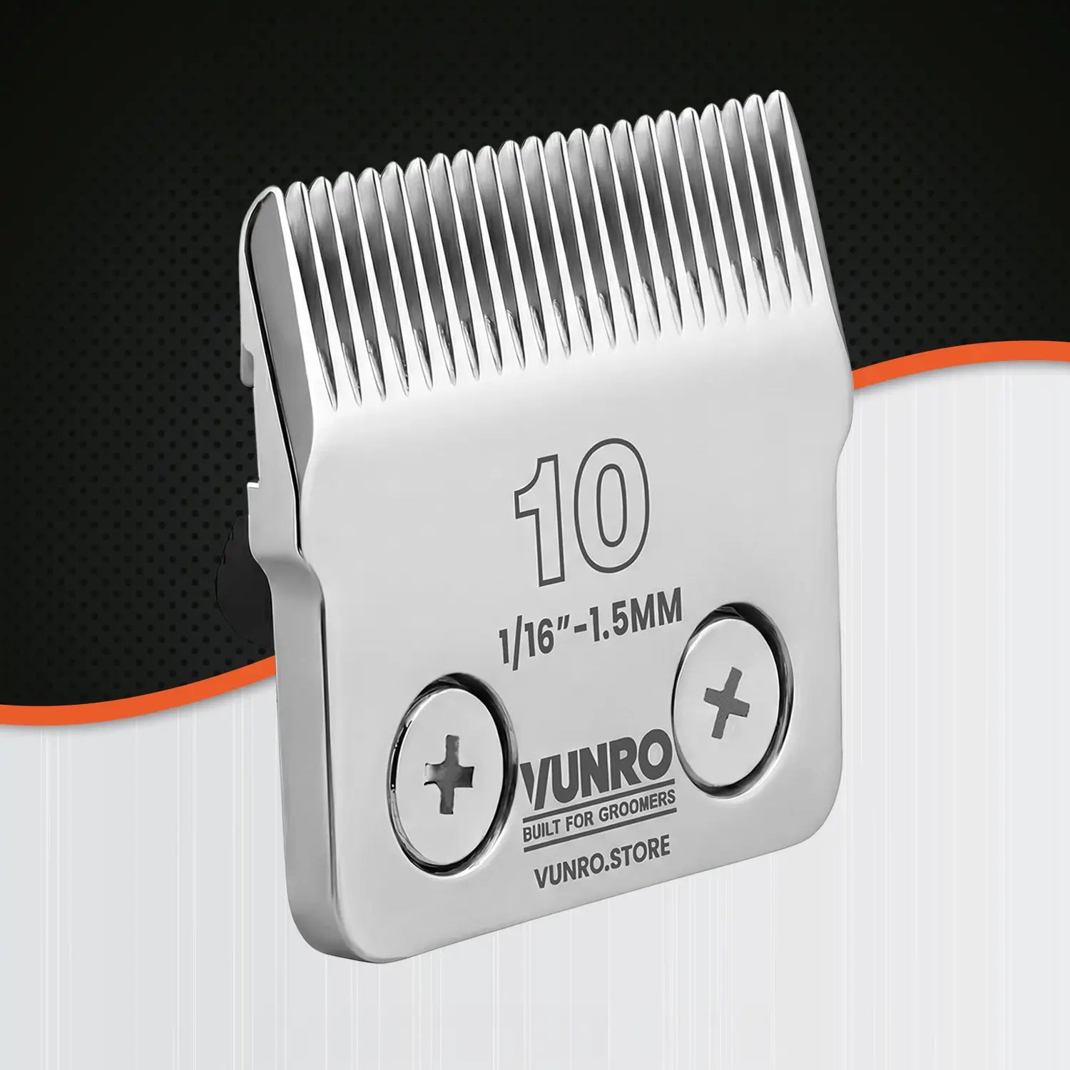 10# Ceramic D-Series Dog Clipper Blade (1.5 mm) by VUNRO