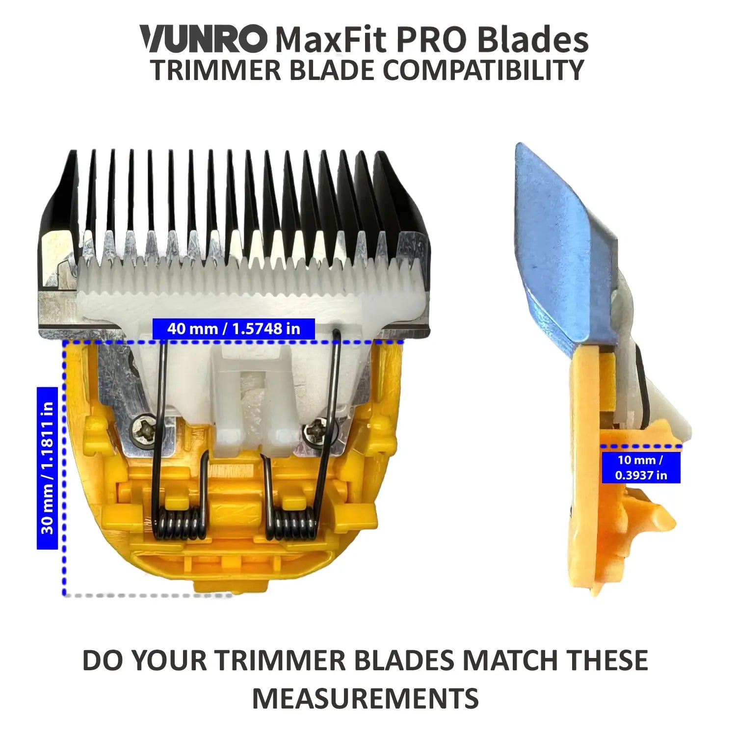 4F MaxFit PRO Dog Trimmer Blade (9.5 mm) by VUNRO