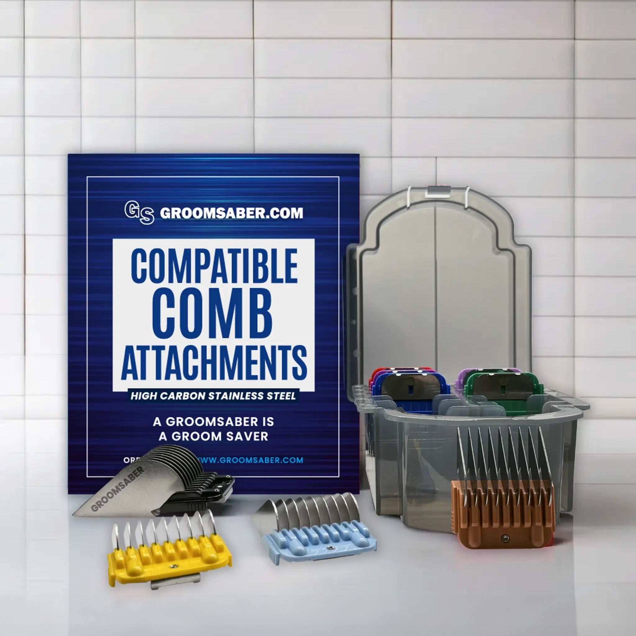 Nine Piece Guard Comb Set (A5 Blade Compatible) by VUNRO