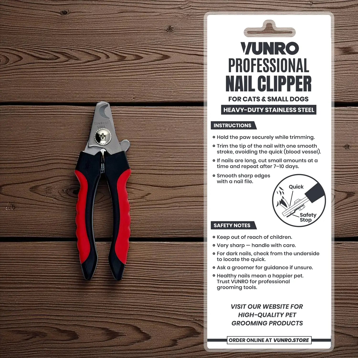 Small PRO Pet Nail Clipper by VUNRO