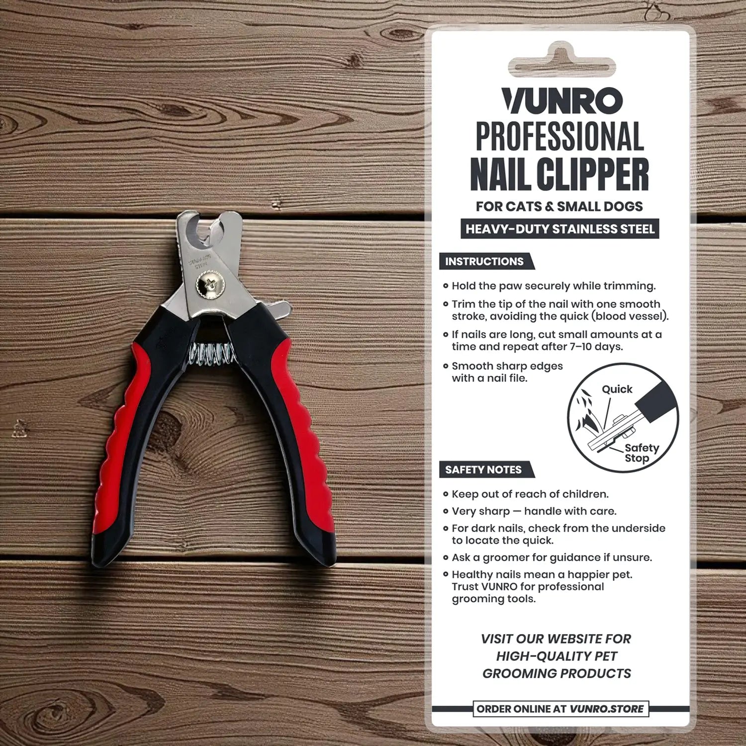 Small PRO Pet Nail Clipper by VUNRO